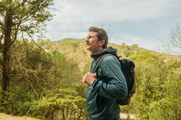 istock Man standing in beautiful landscape 1470444957