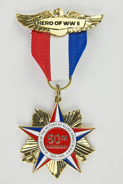 istock 50th anniversary of World War II medal 147044695