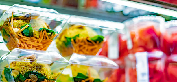 istock Ready to eat meals displayed in a commercial refrigerator 1470449330