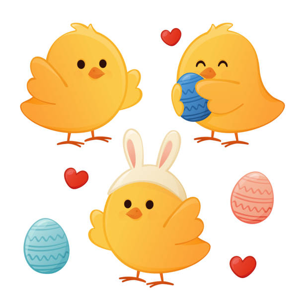 Yellow Chick Sticker Set Yellow Chick Sticker Set