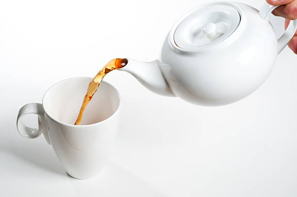 istock Cup of tea being poured 147045675