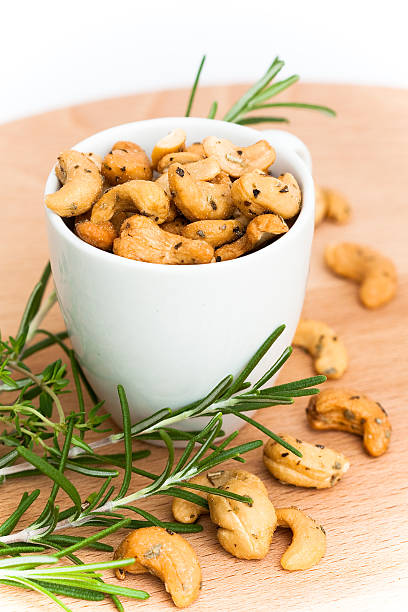 Cashew nuts and herbs