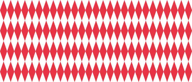 Vector illustration of Red seamless pattern rhombus background. Abstract simple geometric texture. diamond design vector illustration
