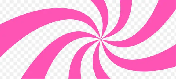 Vector illustration of Pink radial background. Spiral ray starburst. Vector pattern illustration