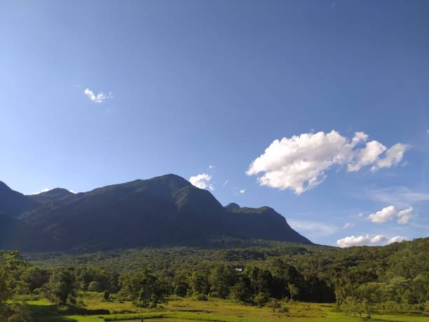 istock Rural landscape in blue sky with few clouds 1470460128
