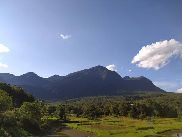 istock Rural landscape in blue sky with few clouds 1470460141