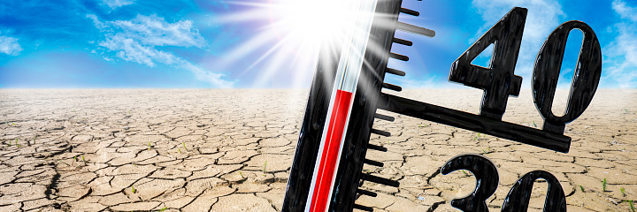 climate change with heat and dryness