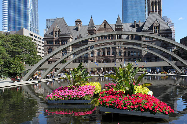 istock Toronto City Hall Pond 147046278
