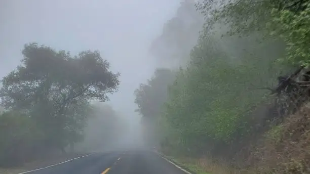 Photo of Fog on mountain road