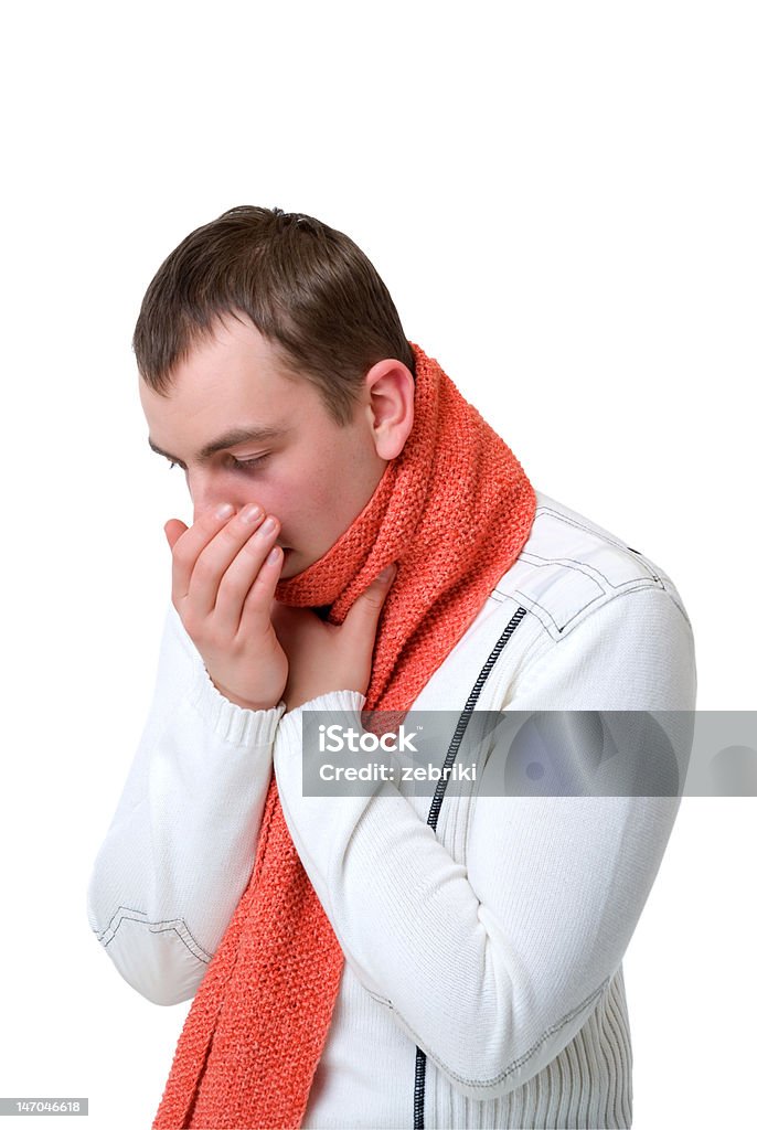 Tossir homem doente - Foto de stock de Adulto royalty-free