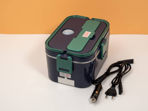 istock Heated lunch box for carrying and storing food. 1470468143