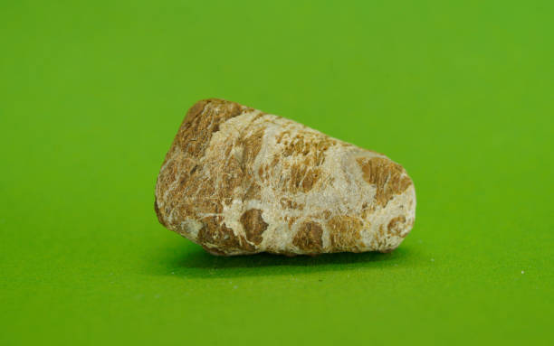 istock natural mineral on a green background with crystal quartz crystals 1470468512