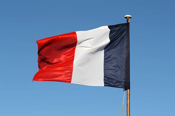 французский флаг - tricoleur стоковые фото и изображения