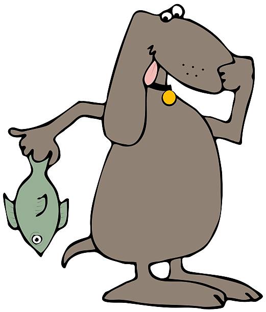 Cartoon Dog Holding His Nose And A Stinky Fish Stock Illustration - Download Image Now - Animal, Animal Fin, Canine - Animal - iStock Cartoon Dog Holding His Nose And A Stinky Fish Stock Illustration - Download Image Now - Animal, Animal Fin, Canine - Animal - iStock