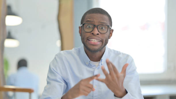 istock Portrait of Angry African Man Arguing 1470482090