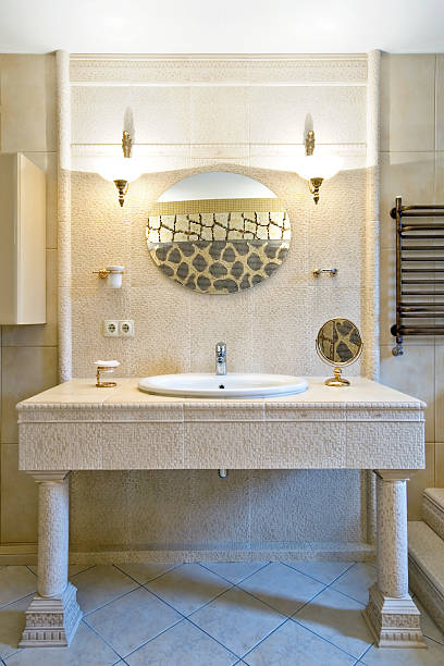 istock Fragment of a luxury bathroom interior 147048547