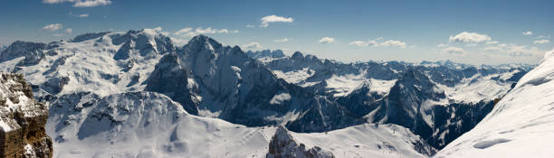 istock Panoramic view from Sass Pordoi, Dolomites, Italian Alps, Italy 147048862