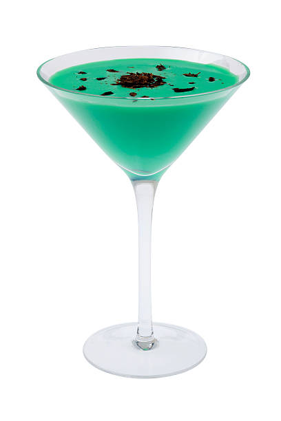 Grasshopper Cocktail on a whitre background