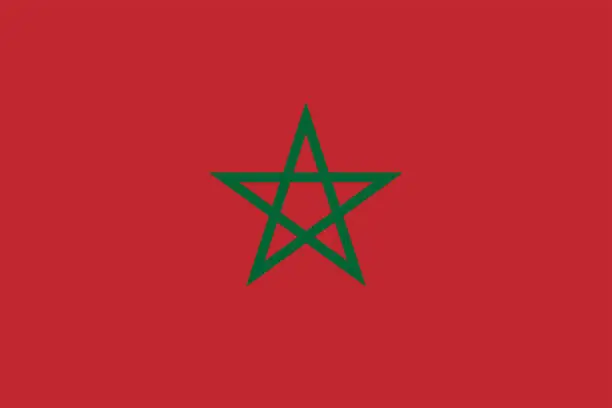 Vector illustration of Morocco flag simple illustration for independence day or election