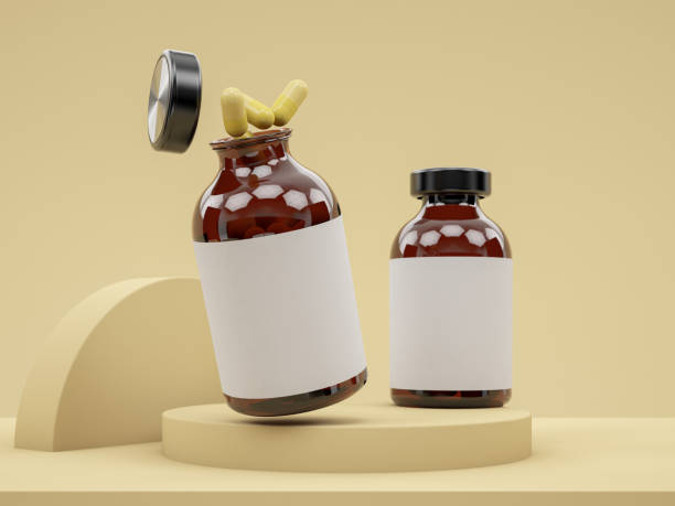 istock Unlabeled Medicine Bottle with Pills Floating Above 1470490669