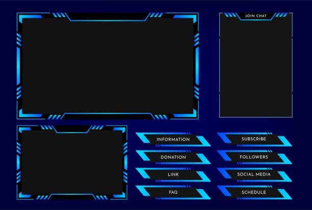 Streamer Interface Design 100+ Twitch Streamers Illustrations, Royalty-Free Vector Graphics ...