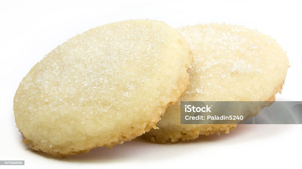 Shortbread Cookies A pair of shortbread cookies isolated on a white background. Shortbread Stock Photo