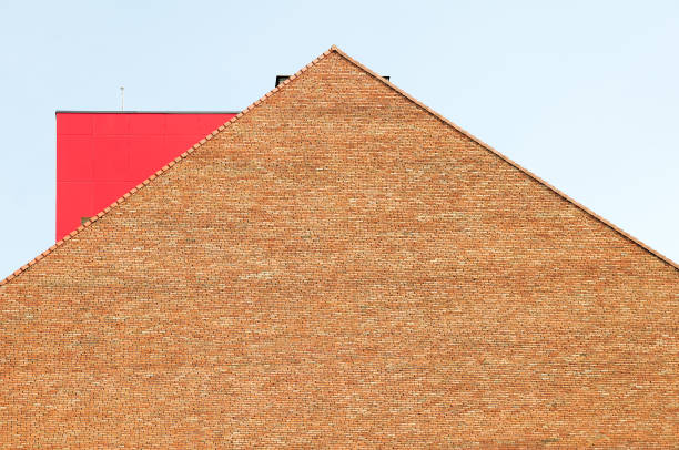 Red brick wall texture background.