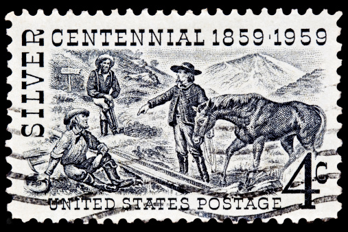 Canceled Mongolian Postage Stamp Bucking Bronco Man Breaking Wild Horse - See lightbox for more