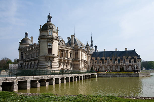 Castle of Chantilly stock photo
