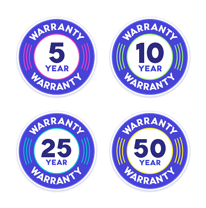 Warranty guarantee service badge.