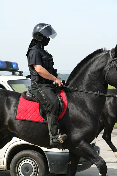 istock Police Horseman 147050816