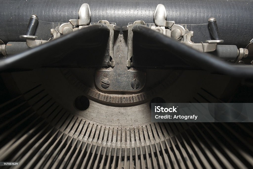 Alte Schreibmaschine-Center - Lizenzfrei Alt Stock-Foto