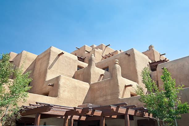 istock Adobe Hotel Built Like a Pueblo Santa Fe New Mexico 147052050