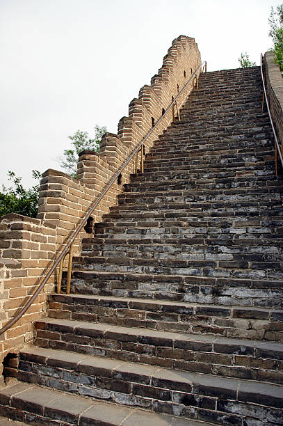 istock Stairway at chinese great wall 147052222