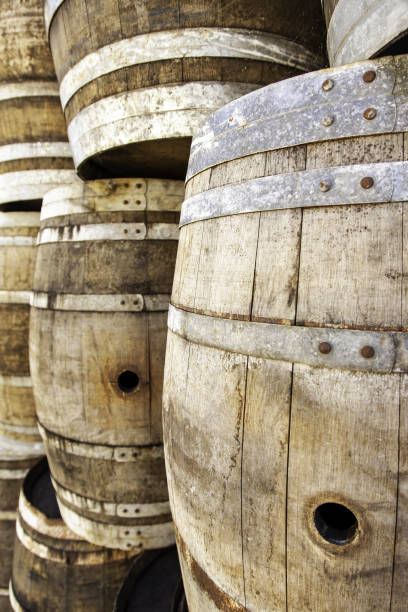 istock Wooden barrels for wine 1470522476