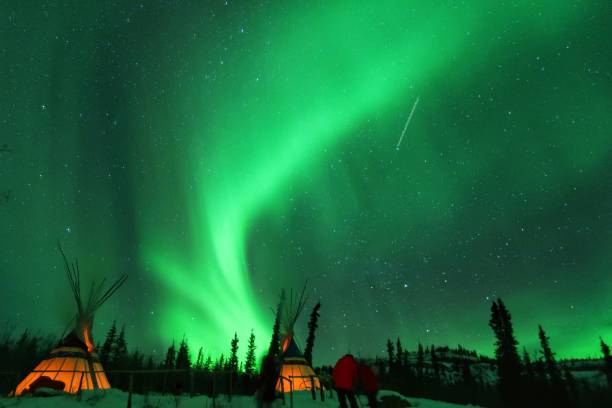 istock Northern Lights in Whitehorse, Yukon Canada 1470523081
