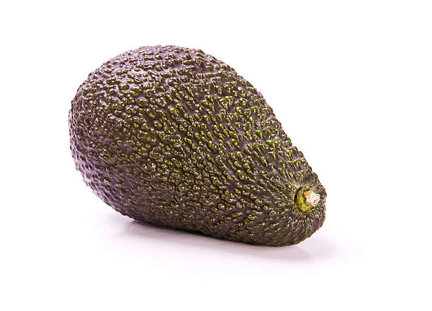 Avocado on white background stock photo