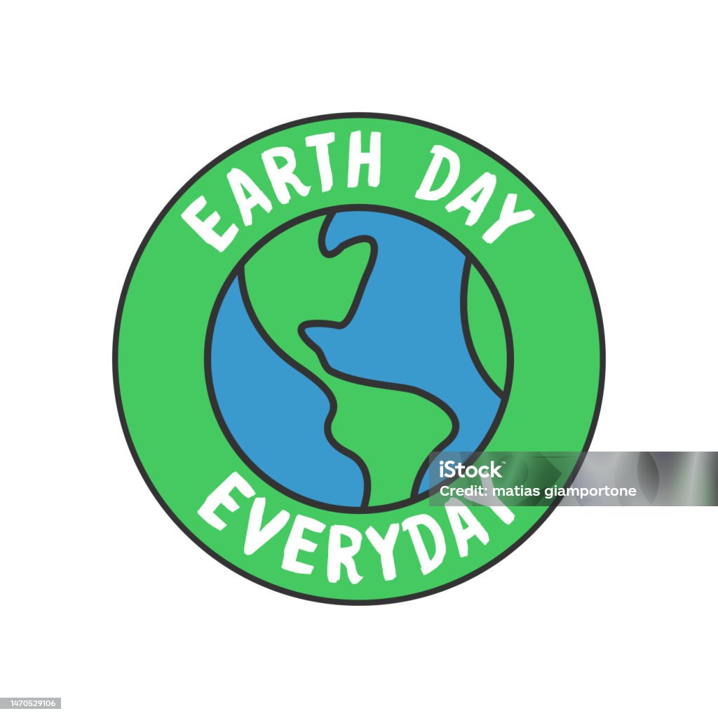 Earth Day Badge Save The Planet Sticker World Environment Day ...
