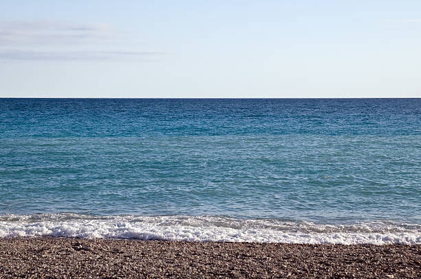 coastal natural rocks with ocean waves