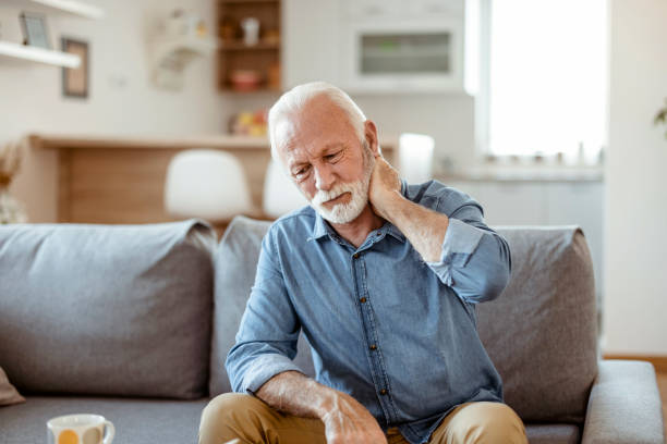 istock Desperate Senior Man With Neck Pain 1470530374