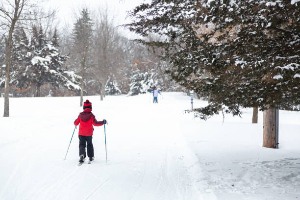 istock Boy Skiing on Cross Country Trail 1470532172