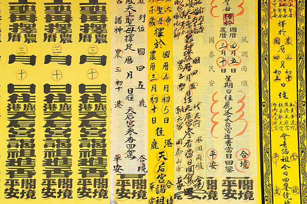 Asian Temple magic figures, incantation from Heavenly Mother