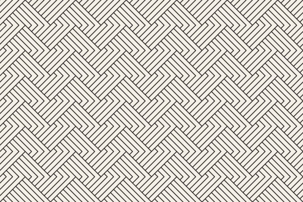 bezszwowy geometryczny wzór wektorowy - seamless brick repetition pattern stock illustrations
