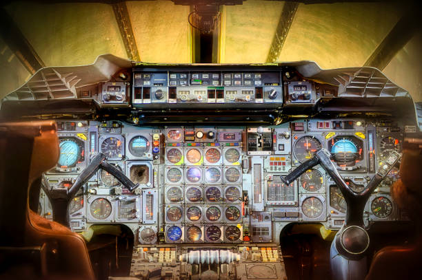 Free picture: Interior of space shuttle cockpit with dashboard