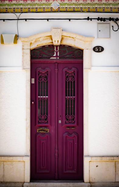 istock Violet Portuguese Door Detail 1470546040
