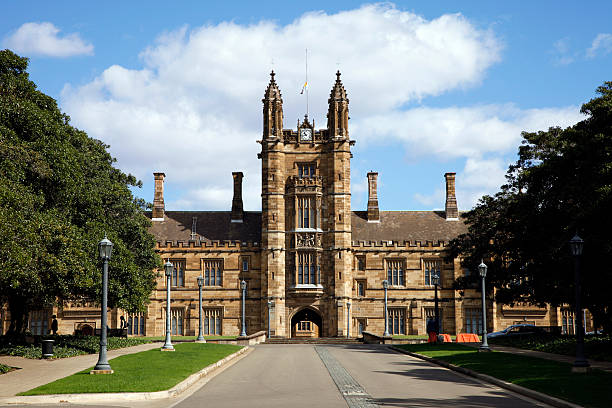 istock Old Neogothic Sandstone Brick Building, Sydney Uni, Australia 147054677