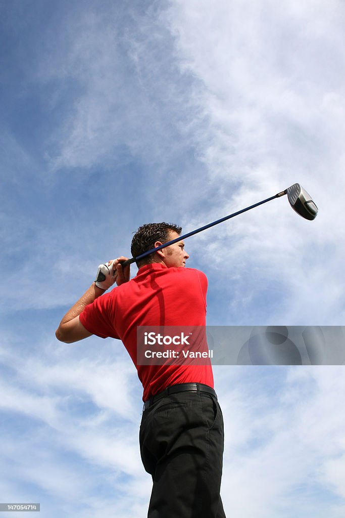 Giovane giocatore di golf - Foto stock royalty-free di Adulto