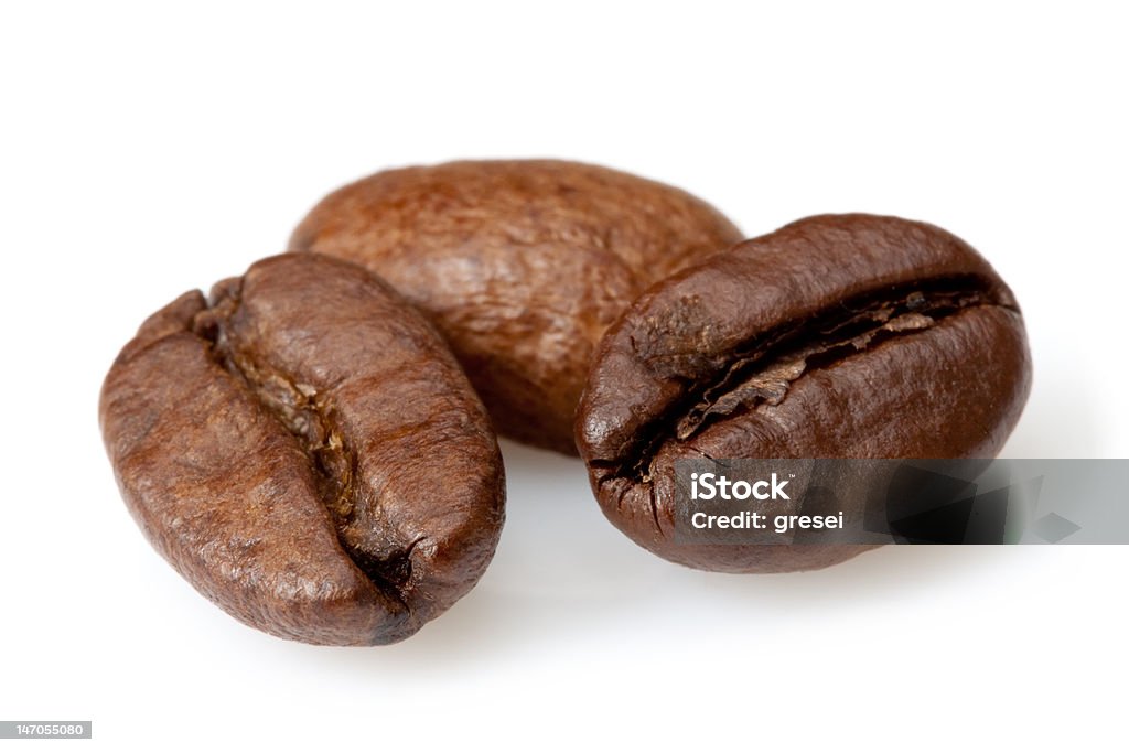 Coffee Beans coffee beans isolated on white background Roasted Coffee Bean Stock Photo