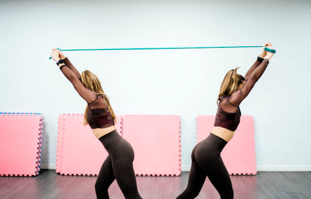 rubber band exercise to women ripl fitness