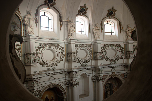 View of the church of Santa Chiara from the choir of